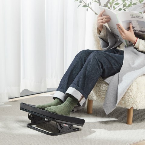 Maclean MACLEAN PODNÓŻEK ERGONOMICZNY PŁYNNIE REGULOWANY KĄT NACHYLENIA Z PODUSZKĄ MC-460