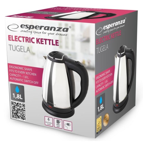 Esperanza ESPERANZA CZAJNIK ELEKTRYCZNY TUGELA 1.8 L SREBRNY EKK104S
