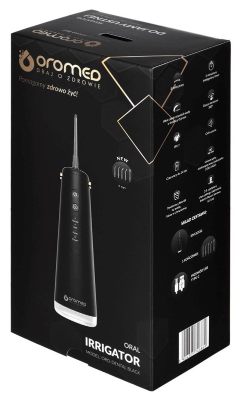 Oromed Inteligentny irygator ORO-DENTAL BLACK Oromed Oromed Inteligentny irygator ORO-DENTAL BLACK Oromed