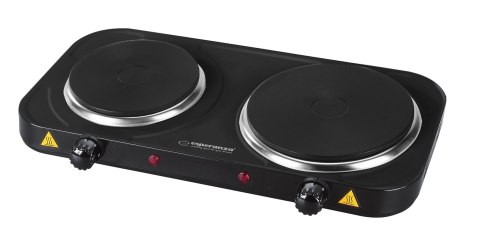 Esperanza ESPERANZA KUCHENKA ELEKTRYCZNA YELLOWSTONE 1500W + 1000W CZARNA EKH014K Esperanza ESPERANZA KUCHENKA ELEKTRYCZNA YELLOWSTONE 1500W + 1000W CZARNA EKH014K