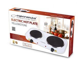 Esperanza Kuchenka elektryczna Esperanza YELLOWSTONE EKH007W (Płyta elektryczna; 2 pola grzejne; 1000W, 1500W; kolor biały)