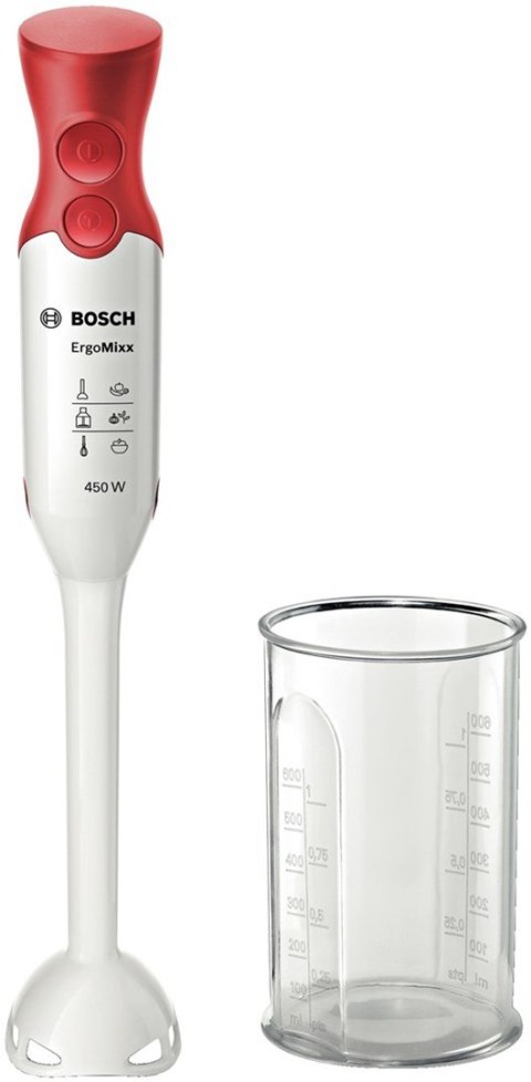 BOSCH Blender ręczny BOSCH MSM64010 (450W; kolor biały, kolor czerwony)