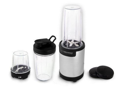 Esperanza Blender sportowy do mielenia Esperanza NUTRI BOMB EKM030 (900W; kolor czarno-srebrny) Esperanza Blender sportowy do mielenia Esperanza NUTRI BOMB EKM030 (900W; kolor czarno-srebrny)