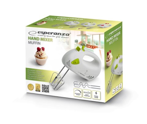 Esperanza Mikser ręczny Esperanza Muffin EKM007G (150W; kolor zielony)