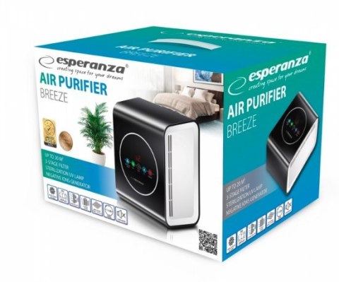 Esperanza Oczyszczacz wymienny powietrza Esperanza BREEZE EHP001 (10W; kolor czarno-biały) Esperanza Oczyszczacz wymienny powietrza Esperanza BREEZE EHP001 (10W; kolor czarno-biały)