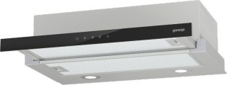Gorenje Okap teleskopowy GORENJE TH64E3SGB - front czarne szkło