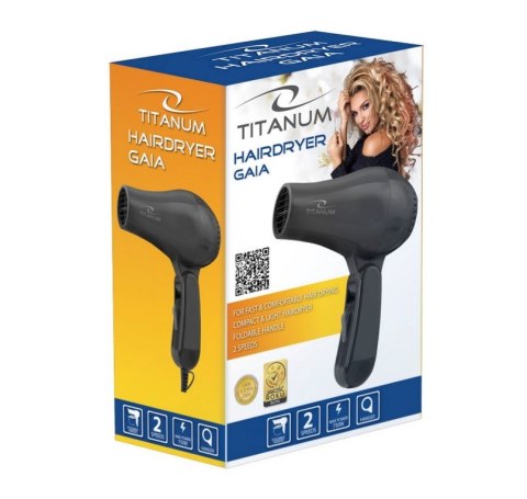 TITANUM TITANUM SUSZARKA DO WŁOSÓW GAIA 750W BLACK TBH003K TITANUM TITANUM SUSZARKA DO WŁOSÓW GAIA 750W BLACK TBH003K