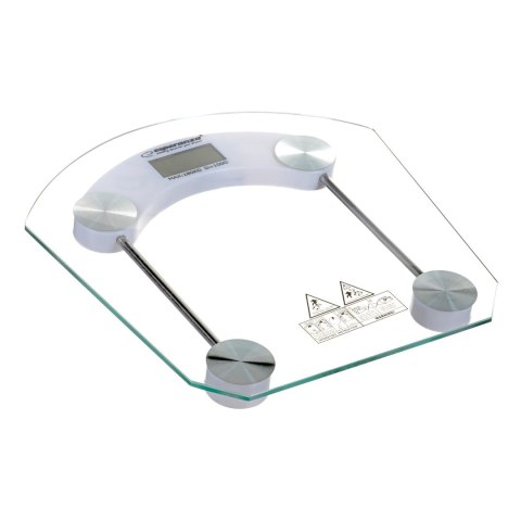 Esperanza Waga łazienkowa Esperanza Pilates EBS008W (kolor przeźroczysty)