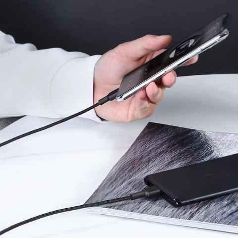 AUKEY AUKEY CB-CL02 NYLONOWY KABEL USB C-LIGHTNING 1.2M