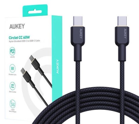 AUKEY AUKEY CB-NCC2 KABEL USB-C QC PD 1.8M 3A 60W NYLON