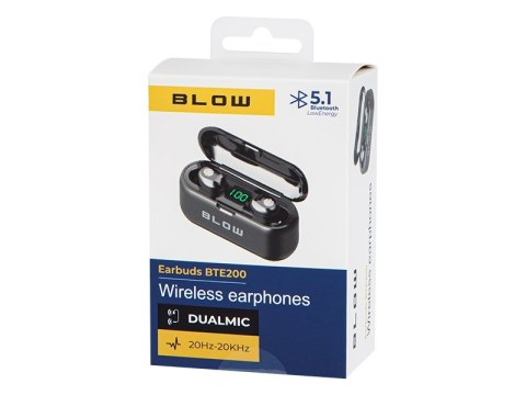 BLOW BLOW SŁUCHAWKI EARBUDS BTE200 BLACK