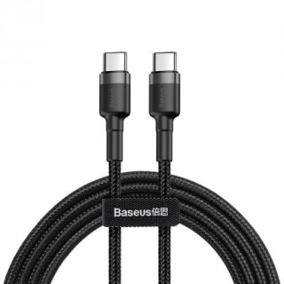 Baseus BASEUS KABEL USB-C DO USB-C 60W 1M (CZARNO-SZARY)