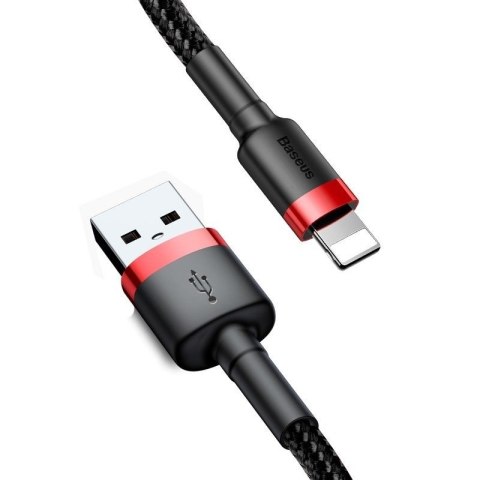 Baseus Kabel Baseus CALKLF-C19 (Lightning M - USB 2.0 M; 2m; kolor czarno-czerwony) Baseus Kabel Baseus CALKLF-C19 (Lightning M - USB 2.0 M; 2m; kolor czarno-czerwony)