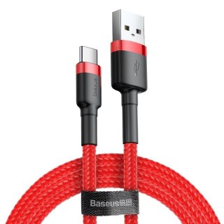 Baseus Kabel Baseus Cafule CATKLF-C09 (USB 2.0 - USB typu C ; 2m; kolor czarno-czerwony)