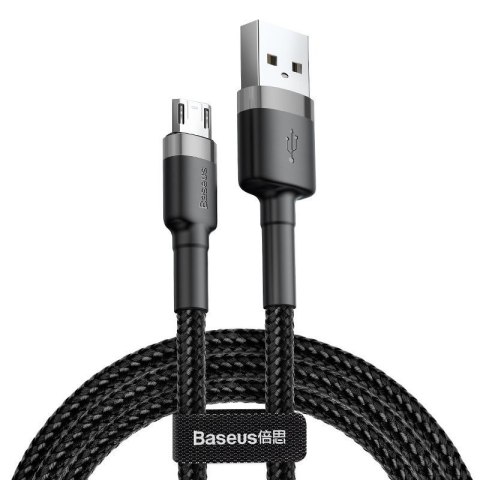 Baseus Kabel Baseus cafule CAMKLF-BG1 (USB M - Micro USB M; 1m; kolor szaro-czarny) Baseus Kabel Baseus cafule CAMKLF-BG1 (USB M - Micro USB M; 1m; kolor szaro-czarny)