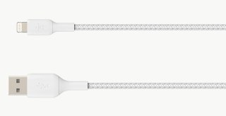Belkin Kabel Belkin BoostCharge Braided Lightning to USB-A Cable 15cm oplot White