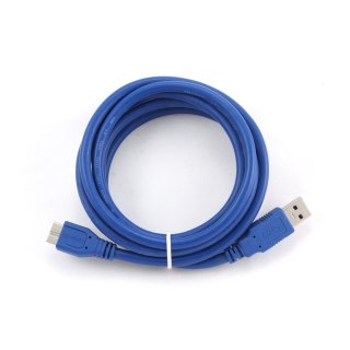 GEMBIRD Kabel GEMBIRD CCP-MUSB3-AMBM-0.5M (USB M - Micro USB M; 0,50m; kolor niebieski)