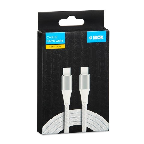 IBOX KABEL I-BOX USB TYP-C 60W 1M PD/QC BIAŁY