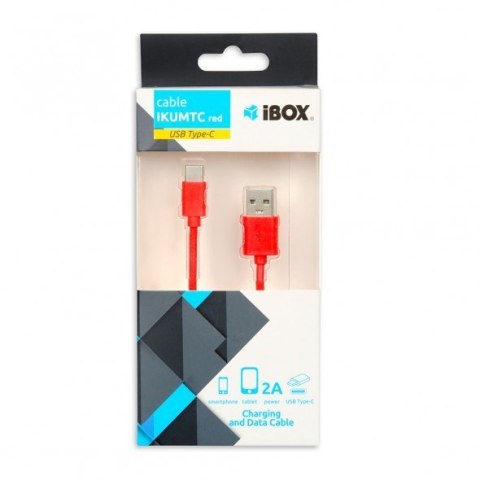 IBOX Kabel IBOX IKUMTCR (USB 2.0 typu A - USB typu C ; 1m; kolor czerwony) IBOX Kabel IBOX IKUMTCR (USB 2.0 typu A - USB typu C ; 1m; kolor czerwony)