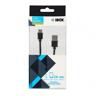 IBOX Kabel IBOX USB TYP-C, 2A 1M IKUMTC (USB 2.0 typu A M - USB typu C M; 1m; kolor czarny) IBOX Kabel IBOX USB TYP-C, 2A 1M IKUMTC (USB 2.0 typu A M - USB typu C M; 1m; kolor czarny)