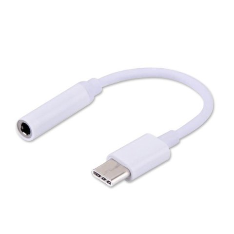 SAVIO Adapter SAVIO AK-35 (Gniazdo typ C - Jack stereo 3,5 mm ; 0,12m; kolor biały) SAVIO Adapter SAVIO AK-35 (Gniazdo typ C - Jack stereo 3,5 mm ; 0,12m; kolor biały)