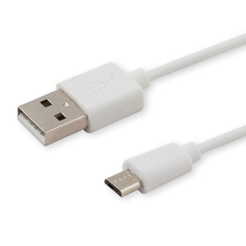 SAVIO Kabel SAVIO CL-123 (Micro USB - USB 2.0 ; 1m; kolor biały) SAVIO Kabel SAVIO CL-123 (Micro USB - USB 2.0 ; 1m; kolor biały)