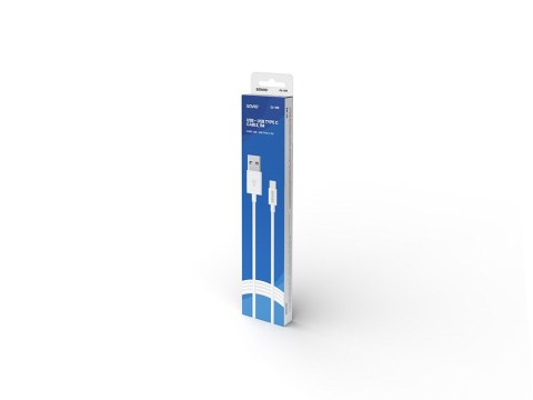 SAVIO Kabel SAVIO CL-126 (USB typu C - USB 2.0 typu A ; 1m; kolor biały)