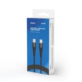 SAVIO SAVIO KABEL USB TYP C - USB TYP C 5A, 2M CL-160