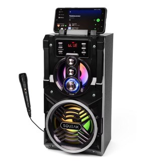 SQUEAK SQUEAK BEATBOXER BLUETOOTH 5.1 SPEAKER - GŁOŚNIK BLUETOOTH Z KARAOKE, RADIO FM, MICROSD, AUX I USB SQ1000