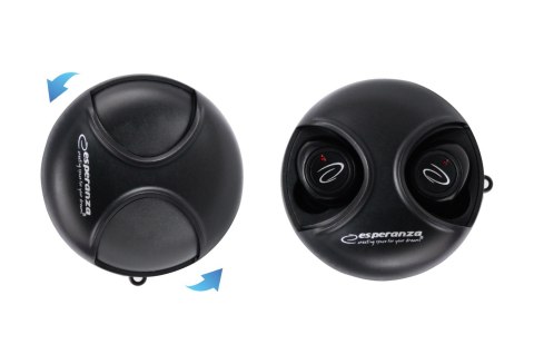 Esperanza ESPERANZA SŁUCHAWKI DOUSZNE BLUETOOTH TWS ARIES EH228K Esperanza ESPERANZA SŁUCHAWKI DOUSZNE BLUETOOTH TWS ARIES EH228K
