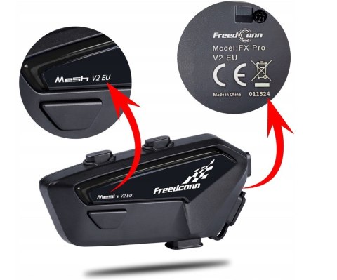 FreedConn Interkom motocyklowy FreenConn FX Pro V2 EU MESH