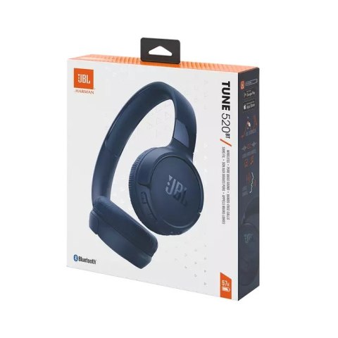 JBL Słuchawki JBL TUNE 520 BT (blue, bezprzewodowe, nauszne)