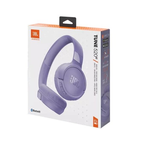 JBL Słuchawki JBL TUNE 520 BT (purple, bezprzewodowe, nauszne) JBL Słuchawki JBL TUNE 520 BT (purple, bezprzewodowe, nauszne)