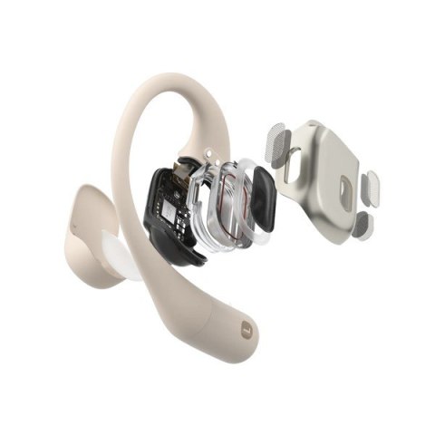 SHOKZ Słuchawki bezprzewodowe douszne Shokz OpenFit beżowe SHOKZ Słuchawki bezprzewodowe douszne Shokz OpenFit beżowe