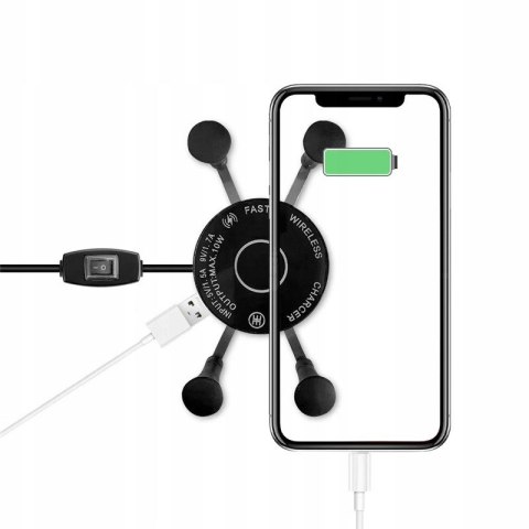 FreedConn Uchwyt na telefon i ładowarka indukcyjna FreedConn MC7W 10W + USB