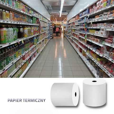 Qoltec QOLTEC ROLKA TERMICZNA 80X80 | 55G/M2 | 10SZT. | BPA FREE