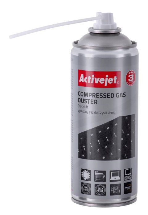Activejet Activejet AOC-200 Sprężone powietrze (400 ml) Niezbędny w każdym biurze, i każdemu użytkownikowi komputera, uniwersalny środek c Activejet Activejet AOC-200 Sprężone powietrze (400 ml) Niezbędny w każdym biurze, i każdemu użytkownikowi komputera, uniwersalny środek c