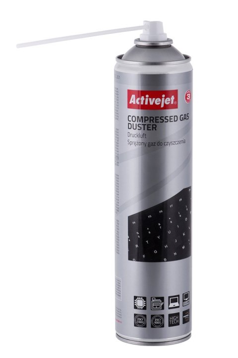 Activejet Activejet AOC-201 Sprężone powietrze (600 ml) Powietrze w sprayu do czyszczenia, łatwo czyści trudno dostępne miejsca.