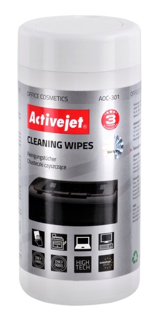 Activejet Activejet AOC-301 uniwersalne chusteczki czyszczące 100 szt.
