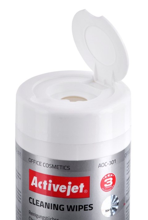 Activejet Activejet AOC-301 uniwersalne chusteczki czyszczące 100 szt. Activejet Activejet AOC-301 uniwersalne chusteczki czyszczące 100 szt.