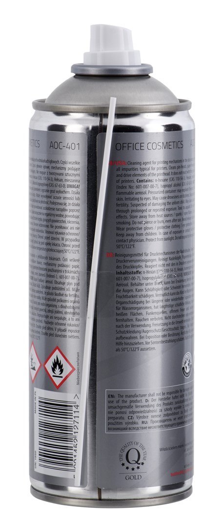 Activejet Activejet AOC-401 Preparat do czyszczenia drukarek, urządzeń (400 ml) Niezbędny w każdym biurze i każdym domu wyposażonym w druk Activejet Activejet AOC-401 Preparat do czyszczenia drukarek, urządzeń (400 ml) Niezbędny w każdym biurze i każdym domu wyposażonym w druk