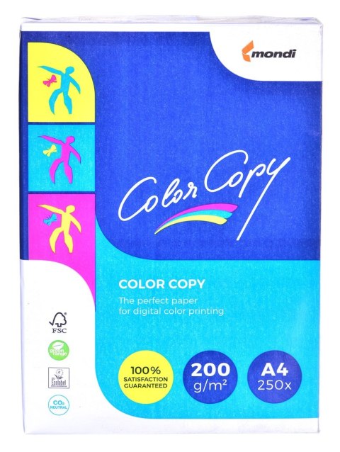 Igepa Papier xero ksero biurowy Mondi Color Copy 8687A20 (A4; 200g/m2; 250 szt. arkuszy; papier biały; satynowy) Igepa Papier xero ksero biurowy Mondi Color Copy 8687A20 (A4; 200g/m2; 250 szt. arkuszy; papier biały; satynowy)