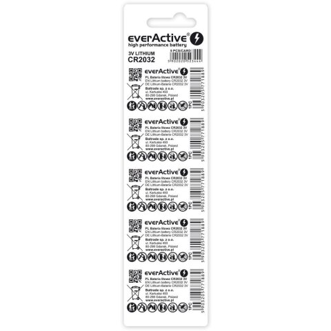 EverActive EVERACTIVE BATERIE LITOWE CR20325BL BLISTER- 5 SZT.