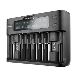 EverActive EVERACTIVE ŁADOWARKA DO AKUMULATORÓW CYLINDRYCZNYCH LI-ION ORAZ NI-MH UC800