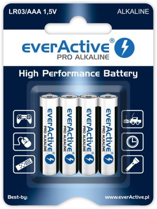 EverActive Zestaw baterii alkaliczne everActive LR034BLPA (x 4)