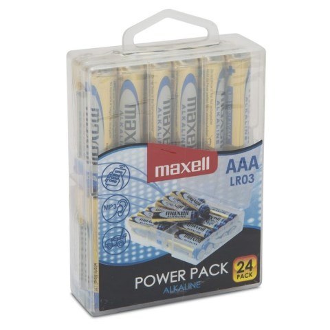 Maxell MAXELL Bateria alkaliczna LR03, VALUE BOX 24 szt. Maxell MAXELL Bateria alkaliczna LR03, VALUE BOX 24 szt.