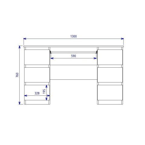 TOP E SHOP BIURKO KUBA BIAŁY MAT TOP E SHOP BIURKO KUBA BIAŁY MAT