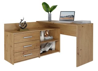 TOP E SHOP Biurko narożne + komoda DANY 120x50xH76 artisan