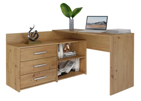 TOP E SHOP Biurko narożne + komoda DANY 120x50xH76 artisan TOP E SHOP Biurko narożne + komoda DANY 120x50xH76 artisan