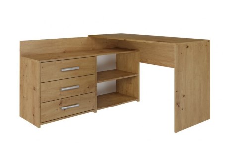 TOP E SHOP Biurko narożne + komoda DANY 120x50xH76 artisan TOP E SHOP Biurko narożne + komoda DANY 120x50xH76 artisan